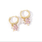 Buy 1 Get 1 Free🌸Fashion crystal four-petal flower pearl earrings