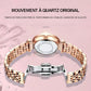 Women's Luxury Shiny Waterproof Stainless Steel Watch
