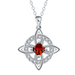 🔮Mystical Birthstone Witches Knot Necklace – Natural Crystal💞Protect Your Loved Ones