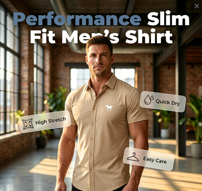 Men's Slim Fit Stretch Shirt