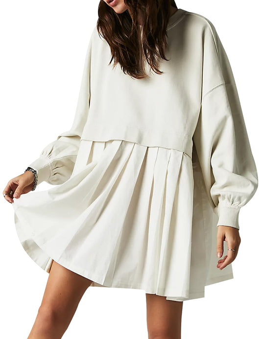 49% OFF🔥Womens Oversized Sweatshirt Dress Crewneck Mini Dress