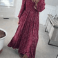 🌺50% OFF NOW! ✨ Women’s Floral Rayon Smocked-Waist Lined Maxi Dress – Flattering Fit, Lightweight Fabric & Elegant Boho Style 💃