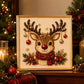 🦌Favorite for DIY lovers!💎Christmas Pearl & Rhinestone Painting Kit