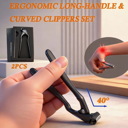 💞50K+ SOLD!✨ ✂️Curved Nail Clipper – Ergonomic & Easy for Seniors 🖤