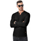V-Neck Longline Ribbed Tees Shirts