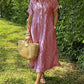 🔥Striped Lapel Button Down Shirt Dress | With Functional Pockets
