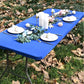 ✨ Sleek Look, Zero Creases – Reusable Spandex Table Cover for Dining & Garden