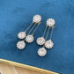 ✨Zircon Round Petal Earrings🎀