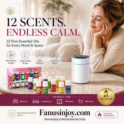 🔥50% Off!✨The fresh scent lifts your mood!🌷12-Pack Water Soluble Essential Oils Set