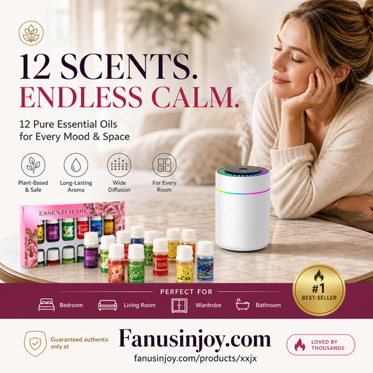 🔥50% Off!✨The fresh scent lifts your mood!🌷12-Pack Water Soluble Essential Oils Set