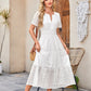 🍃 50% OFF NOW!✨ Women’s Elegant V-Neck Eyelet Flowy Dress – Romantic & Breathable – Summer Essential 🌸