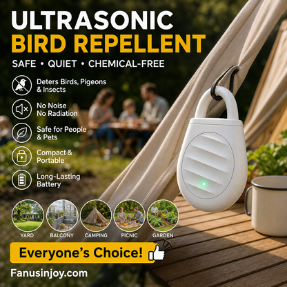 ⏳Buy 2 Get 1 Free⏰Portable Ultrasonic Bird Repellent Keychain-No More Trouble from Birds, Beasts and Locusts！