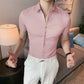 Men's Ice Silk High Elasticity Short Sleeve Shirts