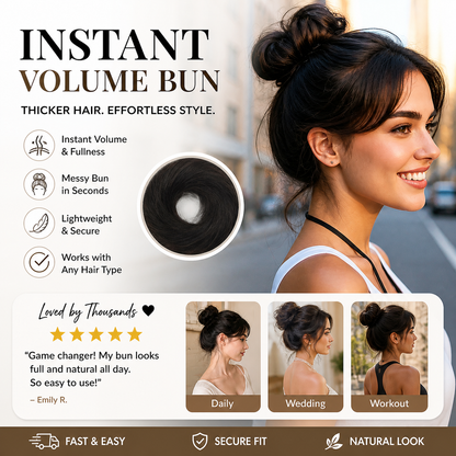 ✨Buy 1 Get 1 Free🔥Instant Color Hair Bun Extension – Voluminous Hair Scrunchie