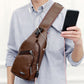 😎Men's Multifunctional High Quality Leather Chest Bag