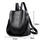 🎒50% OFF!✨Ladies' Large Capacity Backpack – Stylish, PU Leather, User-Friendly 👜