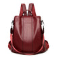 🎒50% OFF!✨Ladies' Large Capacity Backpack – Stylish, PU Leather, User-Friendly 👜