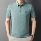 ☄️Spring Specials🎉Men's Breathable Ice Silk Cooling Lapel T-shirt