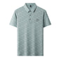 ☄️Spring Specials🎉Men's Breathable Ice Silk Cooling Lapel T-shirt