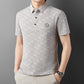 ☄️Spring Specials🎉Men's Breathable Ice Silk Cooling Lapel T-shirt