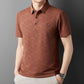 ☄️Spring Specials🎉Men's Breathable Ice Silk Cooling Lapel T-shirt