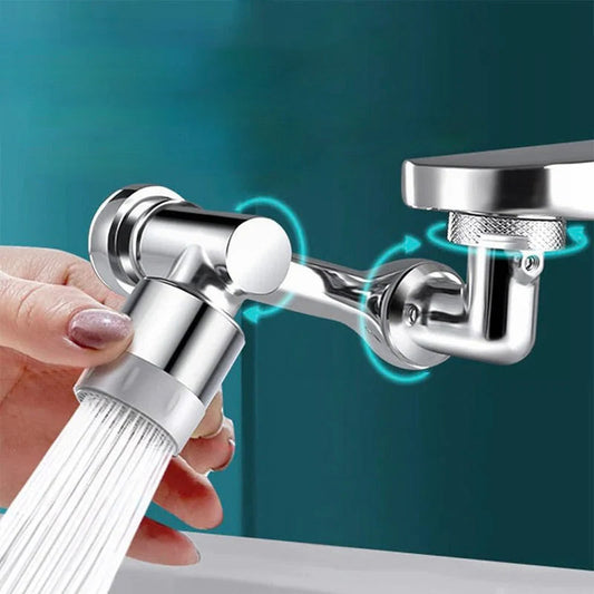 Multi-functional Splash-Proof Faucet Extender with Swivel Arm