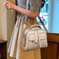 👜Light luxury soft leather multi-layered small square handbag