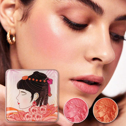 💟New Arrical💟Embossed Smooth Powder Blush Palette for Cheeks