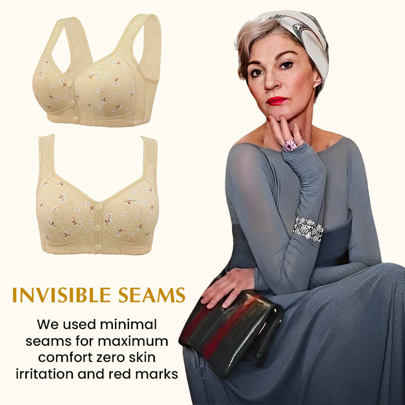 🔥End of Season 50% off🔥Comfortable & Convenient Front Button Bra ...