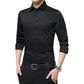 Men's Solid Long Sleeve Wrinkle-Free Formal Casual Shirt