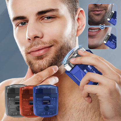 ✨2025 Hot Sale✨Transparent and Silent Mini Electric Shaver