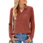 Women's Collared V-Neck Sweater - Buy 2 Free Shipping