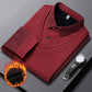 ❄️Winter New🔥Men's Lapel Faux Two-Piece Knitted Shirt