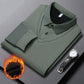 ❄️Winter New🔥Men's Lapel Faux Two-Piece Knitted Shirt