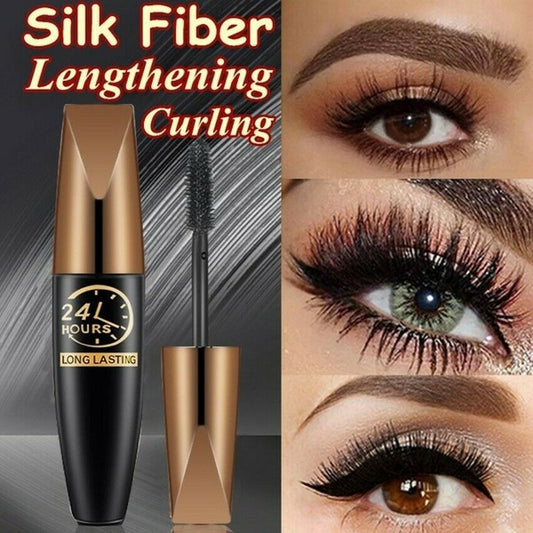 ✨Buy 2 Get 1 Free✨4D Waterproof Silk Fiber Thick Lengthening Mascara