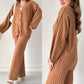 🎊Holiday Sale🎊Women's Casual Solid Color Knit 2-Piece Set