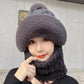 ❄️Winter New🔥Women's Winter Warm Windproof Plush Scarf Hat