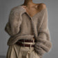 Women's Cozy Fuzzy Knit Cardigan