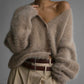 Women's Cozy Fuzzy Knit Cardigan