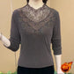 Women's Lace Rhinestone Thermal Top