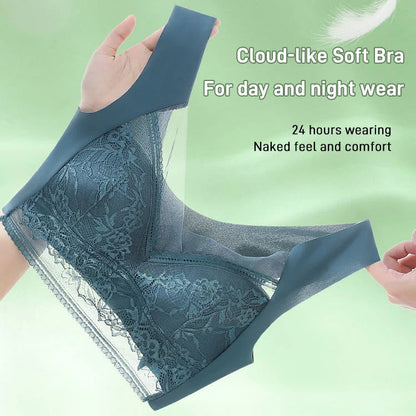 💕Summer Hot Sale💕Comfortable Lace Silk Bra