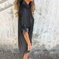 🔥Spring New👗Women's Casual Denim Lapel Dress