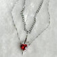 Heart & Sword Couples Necklace