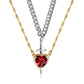 Heart & Sword Couples Necklace