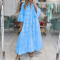💞Spring New Arrival💞Women’s Elegant V Neck Eyelet Flowy Long Dress