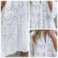 💞Spring New Arrival💞Women’s Elegant V Neck Eyelet Flowy Long Dress