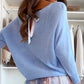 🌷Spring Limited Sale 50% OFF🌷Blue Set Bow Back Top & Tulle Skirt