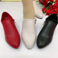 Casual Soft Leather Chunky Heel Mom Shoes