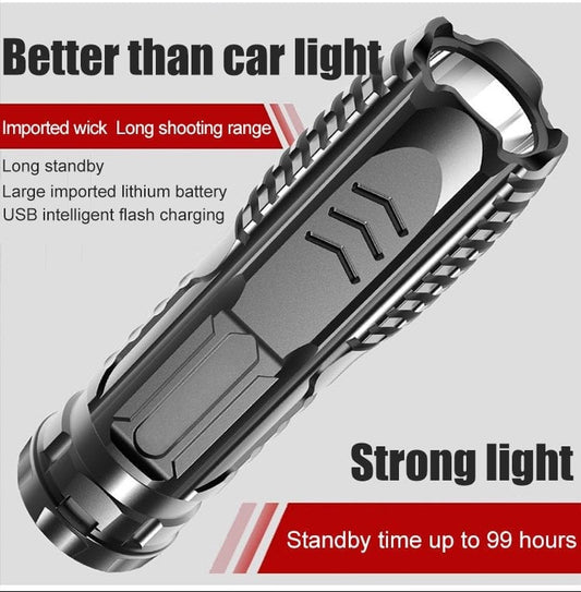 Multifunctional LED Strong Light Long-range Outdoor Flashlight（50% OFF）