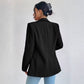 Women's Solid Color Suit Jacket